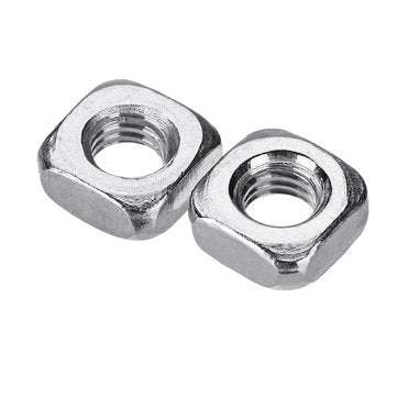 Suleve M3SN4 M3 304 Stainless Steel Square Nut Machine Screw Nuts 50Pcs