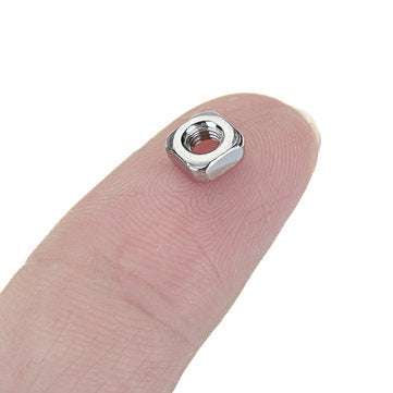 Suleve M3SN4 M3 304 Stainless Steel Square Nut Machine Screw Nuts 50Pcs
