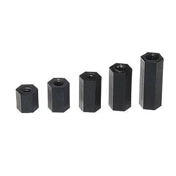 Suleve M3NH16 780Pcs M3 Nylon Screw Black Hex Screw Nut Nylon PCB Standoff Assortment Kit
