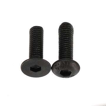 Suleve M3CH8 M3 Carbon Steel Hex Socket Flat Head Button Head Screws Flat Washers Assortment 180p