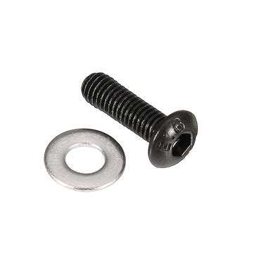 Suleve M3CH8 M3 Carbon Steel Hex Socket Flat Head Button Head Screws Flat Washers Assortment 180p
