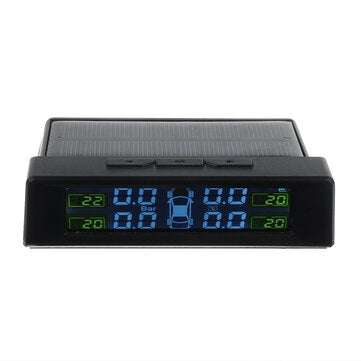 TPMS Wireless Solar Tire Pressure Solar Alarm Monitor System External Sensor