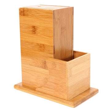 Universal Bamboo Cutter Utensil Holder Block Storage Rack Kitchen Organizer Tools