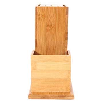 Universal Bamboo Cutter Utensil Holder Block Storage Rack Kitchen Organizer Tools