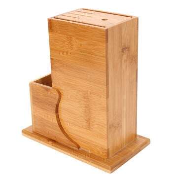 Universal Bamboo Cutter Utensil Holder Block Storage Rack Kitchen Organizer Tools