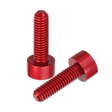 Suleve M3AH2 10pcs M3x10mm Hex Socket Cap Head Screws 7075 Aluminum Alloy Red