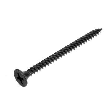 Suleve M3.5CP3 350Pcs M3.5 Cross Black Recessed Flat Head Self Tapping Ash Phosphorus Drywall Metric