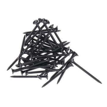 Suleve M3.5CP3 350Pcs M3.5 Cross Black Recessed Flat Head Self Tapping Ash Phosphorus Drywall Metric