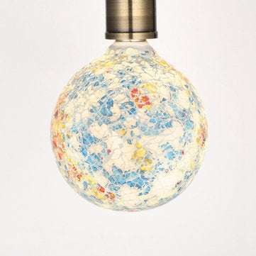 TFN-G125JZH Vintage 4W E27 1800K Warm White 2835 G125 Tiffany Glass LED Light Bulb Home Lamp AC85-26