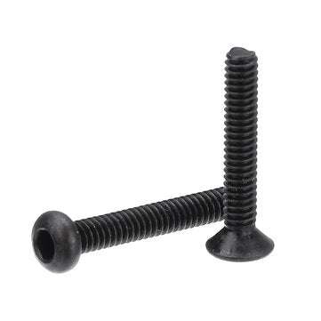 Suleve M2CH4 480Pcs M2 Hex Socket Button&Flat Head Screw Carbon Steel Bolt Nut Assortment