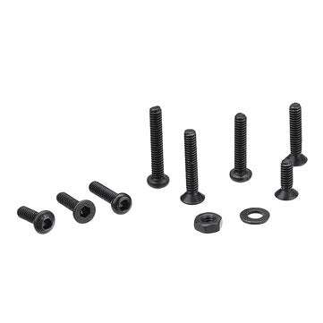 Suleve M2CH4 480Pcs M2 Hex Socket Button&Flat Head Screw Carbon Steel Bolt Nut Assortment