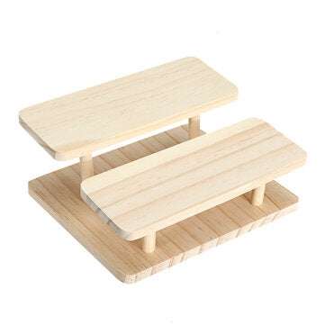 Sunglasses Stand Glasses Jewelry Display Stand Bamboo Watches Layers Holder Sho... (LAYERS: 2LAYERS)