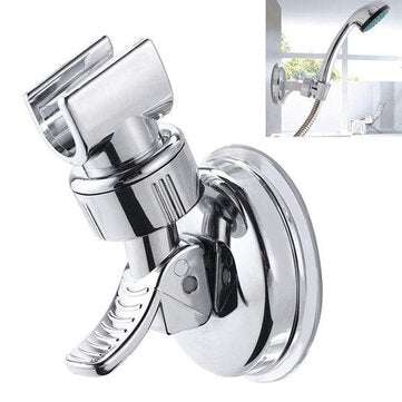 Universal Adjustable Hand Shower Holder Suction Cup Holder Full Plating Shower Rail Head Holder Bath