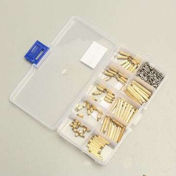 Suleve M2BT1 270Pcs M2 Male Female Knurled Brass Round Thread Column Standoff Spacer Pillar PCB B