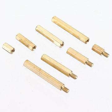 Suleve M2BH1 320Pcs M2 Male-Female Brass Hex Column Standoff Support Spacer Pillar for PCB Board