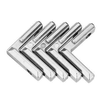 Suleve LJ20 5Pcs T Slot L Shape Inside Corner Connector Joint Bracket for 2020 Series Aluminum Pr