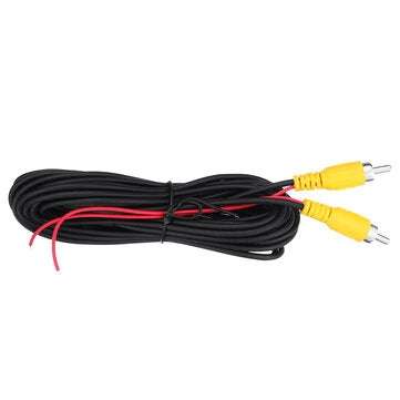 Universal 6M RCA Video Signal Cable with Detection Wire For Parking Rearview Reverse Camera Connecti