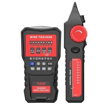 TASI TA8866D High Quality RJ11 RJ45 8P 6P Telephone Wire Tracker Network Cable Tester Detector Line