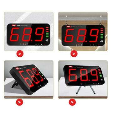 TASI TA653A Sound Level Meter Tester 30-130db Large Screen LCD Display Wall Hanging Type Decibel N