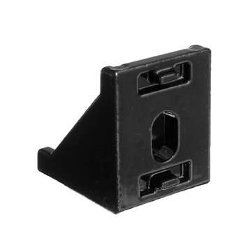 Suleve AJ28 10Pcs 2028 Black Aluminium Angle Corner Joint 20 Series Aluminum Extrusion 28x28mm Ri