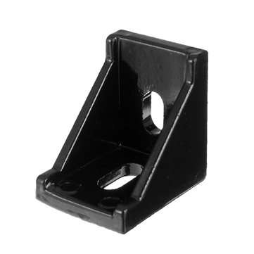 Suleve AJ28 10Pcs 2028 Black Aluminium Angle Corner Joint 20 Series Aluminum Extrusion 28x28mm Ri