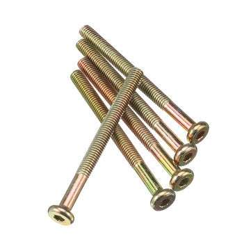 Suleve 125Pcs High Precision Hex Socket Head Cap Screw Bolts and Barrel Nuts Furniture Connecting Sc
