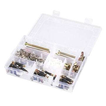 Suleve 125Pcs High Precision Hex Socket Head Cap Screw Bolts and Barrel Nuts Furniture Connecting Sc