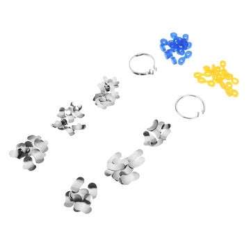 TOR VM 100Pcs Dental Matrix Sectional Contoured Metal Matrices Tools No. 1.398