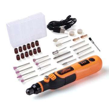 TOPSHAK TS-MG1 Mini Grinder 5000-15000rpm Cordless Rotary Tool Kit Portable Electric Grinding Po