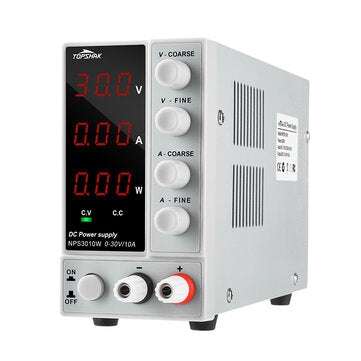 Topshak NPS3010W 110V/220V Digital Adjustable DC Power Supply 0-30V 0-10A 300W Adj... (PLUG: USPLUG)