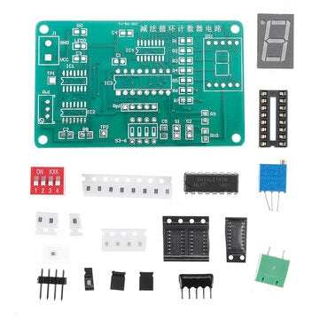 Subtraction Cycle Counter Circuit Kit 74LS192 Parts with Simulation Electronic DIY Training Kit
