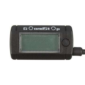 Tachometer Hour Meter Max RPM LCD Digital Display Motorcycle Bike Waterproof