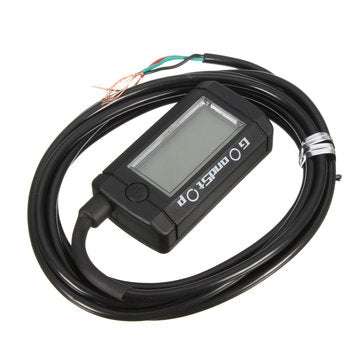 Tachometer Hour Meter Max RPM LCD Digital Display Motorcycle Bike Waterproof