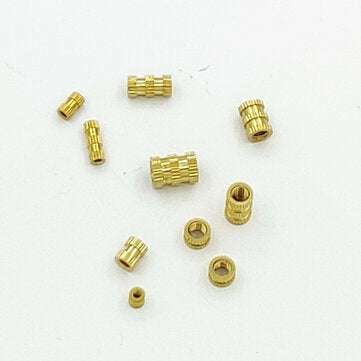 Suleve MXBN11 420Pcs M2 M3 M4 M5 Metric Female Thread Brass Knurled Nut Threaded Insert Embedment Nu