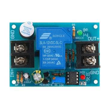 Universal 12V Battery Anti-discharge Controller with Delay Anti-over-discharge Protection Board Low