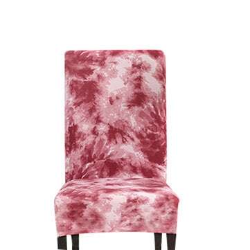 Stretch Chair Cover Tie Dyeing Spray Style Home Decorations (COLOR.: RED)