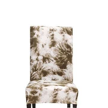 Stretch Chair Cover Tie Dyeing Spray Style Home Decorations (COLOR.: GRAYGREEN)