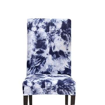 Stretch Chair Cover Tie Dyeing Spray Style Home Decorations (COLOR.: NAVY)