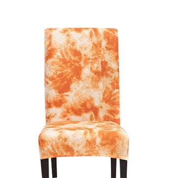 Stretch Chair Cover Tie Dyeing Spray Style Home Decorations (COLOR.: ORANGE)