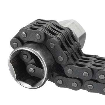 Strap Wrench Oil Filter Tools Allen Key Chain Type Filter Wrench Fit 17mm Socket