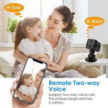 T9 4G Home Security IP Camera 2 Way Audio Loop Recording Wireless Mini IP Camera Night Vision CCTV