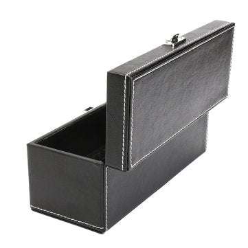 Storage Box Case Coin Holder Black PU Leather for Slab Certified Coin 20Pcs Capsules