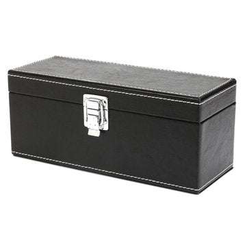 Storage Box Case Coin Holder Black PU Leather for Slab Certified Coin 20Pcs Capsules
