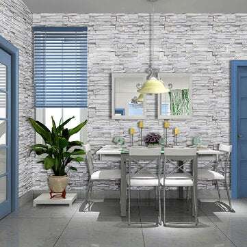 Stone Brick Vintage Wall Sticker Self Adhesive Backdrop Wallpaper Home Decoration