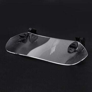 Universal Adjustable Clip On Transparent Windshield Extension Spoiler Wind Small Windscreen Deflecto