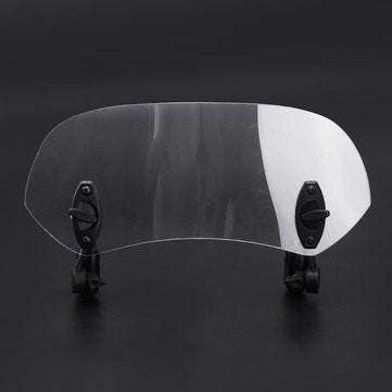 Universal Adjustable Clip On Transparent Windshield Extension Spoiler Wind Small Windscreen Deflecto