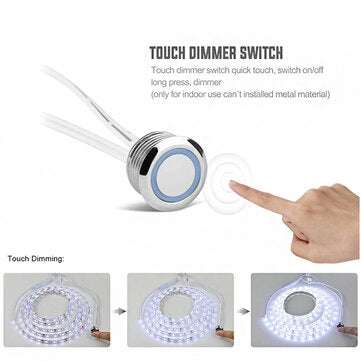 Stepless Dimmable Touch Sensor Switch DC 5V 12V 24V Sensor Touch Detector Dimmer Switch for LED Stri