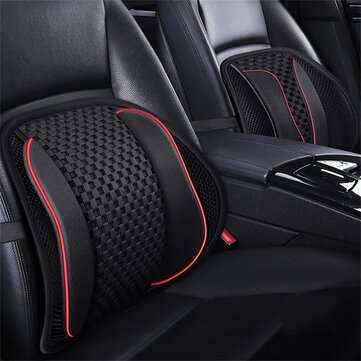 Universal Car Back Support Chair Cushion Massage Lumbar Support Waist Cushion Mesh Cus... (TYPE: #3)