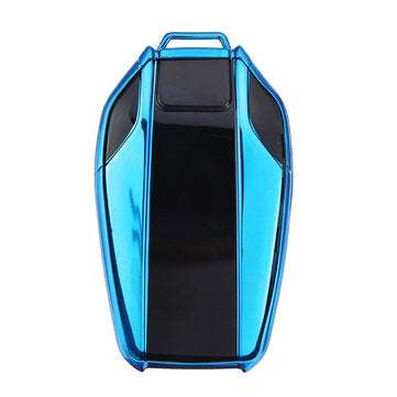 TPU Fully Remote Key Case Cover Shell Protector for BMW 3 5 6 7 Series X1 X3 X4 X5... (COLOR1: BLUE)