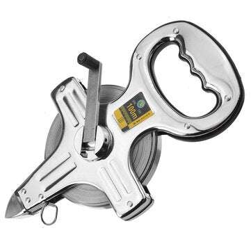 Tape Measure 30M 50M 100M Fiberglass Open Reel Measuring Metric Imperial Tool (STYLE: #3)